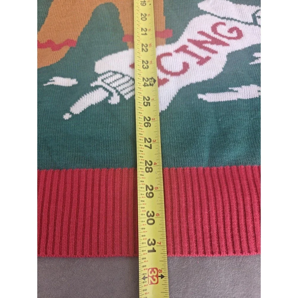 Tipsy Elves XXL Gingerbread Icing Christmas Sweater Green Red Funny